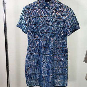 ASOS Blue Sequin Mini Dress